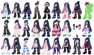 most, if not all of stocking’s outfits.