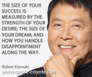 quotes - The size of your success is measured by the strength of your ...