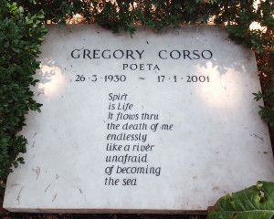 Gregory Corso's grave