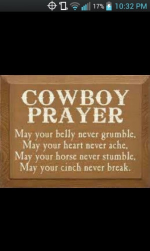 Cowboy prayer
