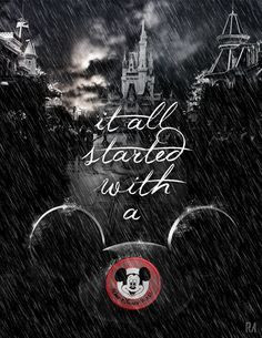 it all started with a mouse walt disney quote disney quotes