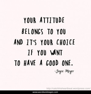 Good attitude quotes
