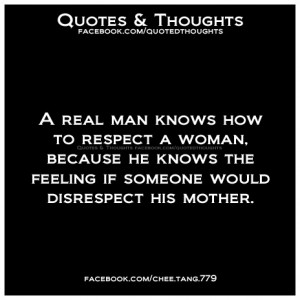... because he knows the feeling if someone would disrespect his mother