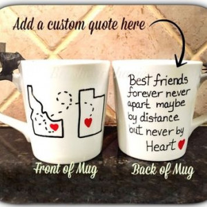 ... away gift, state to state coffee mug,long distance mug, moving away