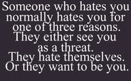 let those haters hate