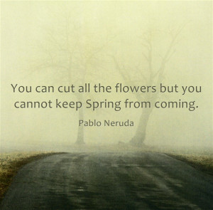 Check out this list of 10 lovely quotes about spring I compiled.