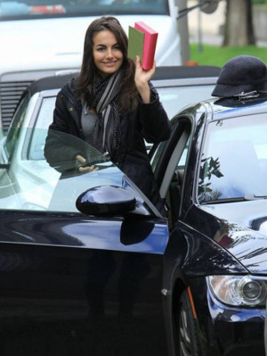 Camilla Belle loves to take out her metallic black BMW 325i ...