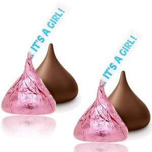 ... Girl Chocolate Candy Kisses (Pink) - For Baby Shower Candy Favors