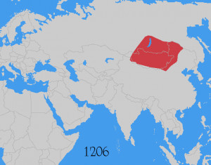 Mongol Empire from 1206-1294 Map See map details