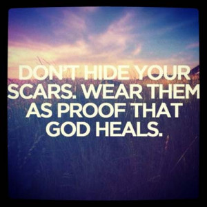 god heals christian picture quote