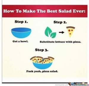 Pizza Salad!!