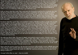 George Carlin American Dream Text