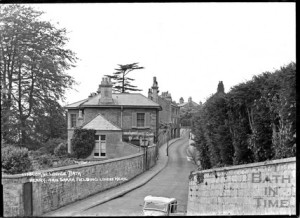Widcombe Lodge where Henry and Sarah Fielding once lived c 1920s