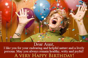 Dear Aunt,