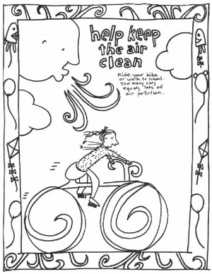 Clean Air Coloring Page For