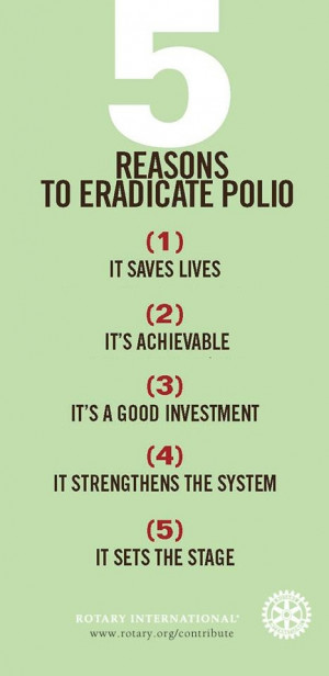 Reason to Eradicate Polio from Rotary