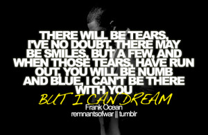There will be tears, i've no doubt, there may be smiles, but a few ...