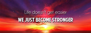 Facebook cover We just become stronger-