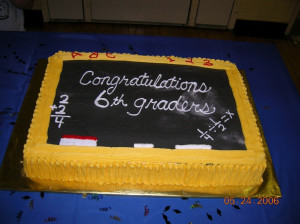 6th Grade Graduation cake
