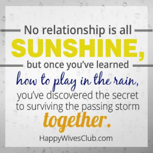 No Relationship is All Sunshine