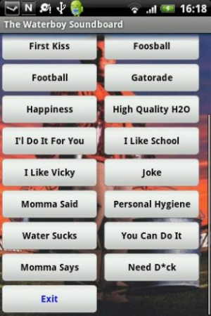 View bigger - The Waterboy Soundboard for Android screenshot