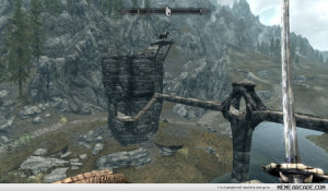 Fighting bandits in Skyrim, my bad-ass horse gets shot with an arrow ...