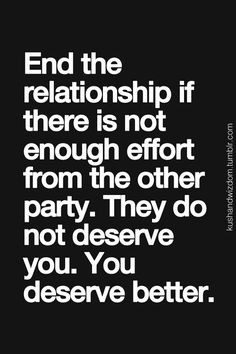think this goes for any relationship. I think it's important to ...