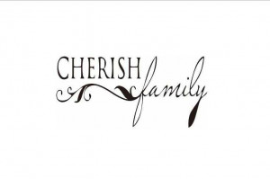Cherish family quotes wall stickers