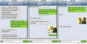 ... ron. So this is gonna sound weird. But your gay correct? Ron sure