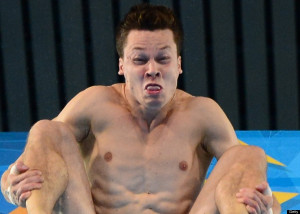 funny olympic faces diving