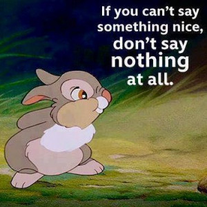 Bambi's Thumper quote