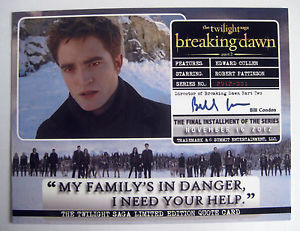 Details about Twilight Breaking Dawn Part 2 Quote Card 3 cards per set ...