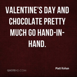 Valentine's Day and chocolate pretty much go hand-in-hand.