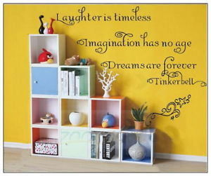 Tinkerbell-Wall-Sticker-Decals-Vinyl-Quote-Home-art-Decor-Kids-Nursery ...