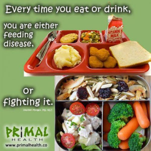 ... or Drink,You are Either Feeding Disease,or Fighting It ~ Health Quote