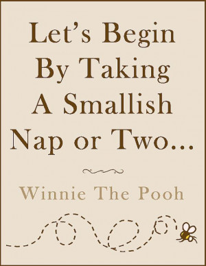 PRINTABLE Winnie The Pooh Nap Quote Poster on Etsy, $10.01