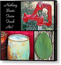 Farming Quotes Canvas Prints - Farm Fresh Air- Fine Art Canvas Print ...