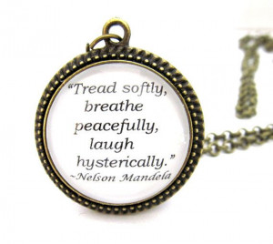 Nelson Mandela Quote Necklace, 