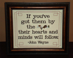 John Wayne quote ADULT LANGUAGE Wal lhanging Framed Embroidery 8x10 ...