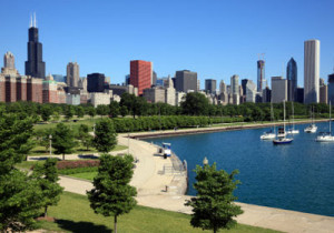 Lovely pic of Chicago in the summer!