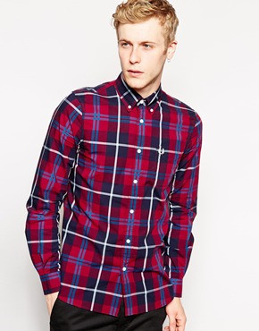 Fred Perry Shirt With House Tartan Check