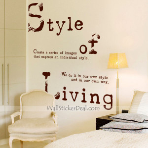 Quote Wall Sticker Material
