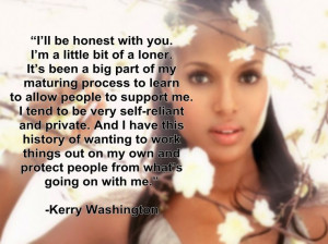 KerryWashington #introvert #quotes: Kerrywashington Introvert, Kerry ...