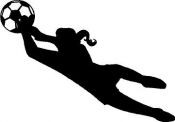 Girl Soccer Goalie Sticker