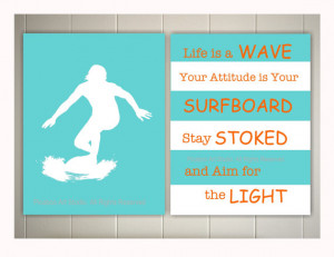 ... 8x10, baby boy nursery art, inspirational surf quotes, nautical art