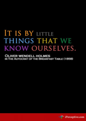 Knowing ourselves.