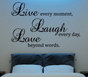 ... Quotes and Sayings Wall Decals for Bedroom Interior Wall Decorating
