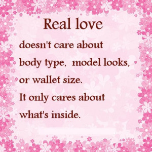 Real Love Doesn’t Care About Body Type. Model Looks, Or Wallet Size ...