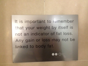 It also has inspirational quotes dotted around the gym, with notes ...