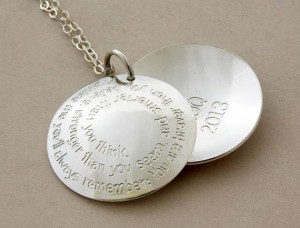 ... silver ... Handmade Jewelry ... inspirational quote ... BFF necklace